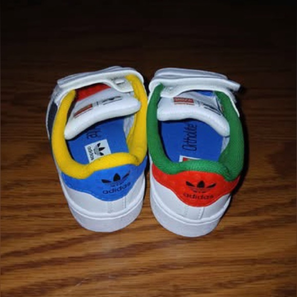 Adidas Lego Design Sneakers with Velcro Straps - Picture 2 of 6